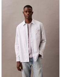 Calvin Klein - Chemise Oxford Relaxed À Rayures - Lyst