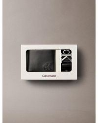 Calvin Klein - Leather Billfold Wallet And Belt Gift Set - Lyst