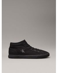 Calvin Klein - High-Top-Sneakers Aus Canvas Mit Flachem Profil - Lyst