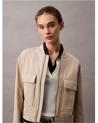 Calvin Klein - Calvin Klein Utility Canvas Jacket - Lyst