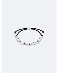 Calvin Klein - Organic Rectangle Shape Beaded Bracelet - Lyst
