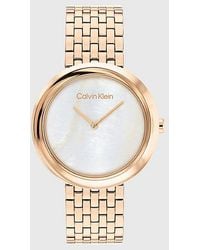Calvin Klein - Twisted Bezel Bracelet Watch - Lyst