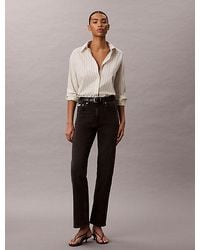 Calvin Klein - Jeans High Rise Straight Jeans - Lyst
