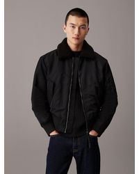 Calvin Klein - Relaxed Nylon Aviator Jacket - Lyst