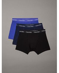 Calvin Klein - Set Van 3 Katoenen Boxershorts Met Stretch - Lyst