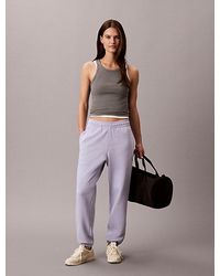 Calvin Klein - Jeans Cotton Terry Monogram Joggers - Lyst