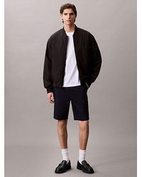 Calvin Klein - Popeline Stretch Korte Broek - Lyst