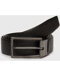 Calvin Klein - Reversible Logo Leather Belt - Lyst