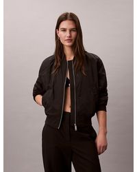 Calvin Klein - Lightly Padded Nylon Bomber Jacket - Lyst