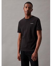 Calvin Klein - Organic Cotton T-shirt - - Black - Men - XS - Lyst