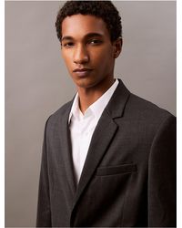 Calvin Klein - Wool Blend Single-Breasted Blazer - Lyst