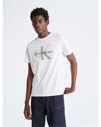 Calvin Klein - Monogram Logo Crewneck T-shirt - Lyst