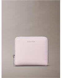 Calvin Klein - Foil Logo Square Zip Wallet - Lyst