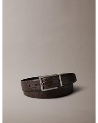 Calvin Klein - Cintura Con Logo Emblem Double-Face - Lyst