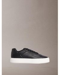 Calvin Klein - Jeans Leather Signature Trainers - Lyst