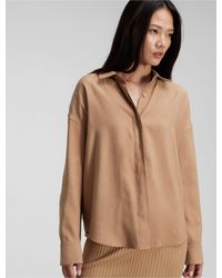 Calvin Klein - Soft Twill Relaxed Shirt - Lyst