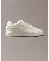 Calvin Klein - Embossed Emblem Logo Trainers - Lyst