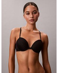Calvin Klein - Demi T-Shirt Bra Microfibre Lace - Lyst
