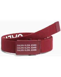 Calvin Klein Ceinture en toile - Rouge