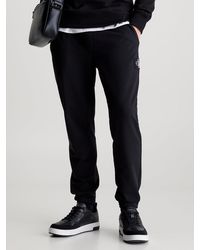 Calvin Klein - Pantalon de jogging skinny en tissu éponge avec insigne - Lyst