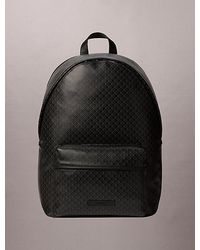 Calvin Klein - Coated Canvas Emblem Logo Backpack - Lyst