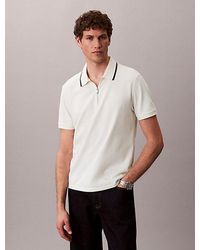 Calvin Klein - Cotton Piqué Polo Shirt - Lyst