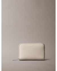 Calvin Klein - Portafoglio Con Zip Quadrato Con Logo Laminato - Lyst