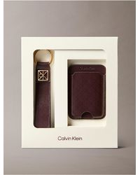 Calvin Klein - Monogram Logo Key Fob And Card Holder - Lyst