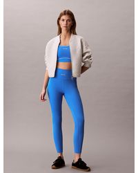 Calvin Klein - Legging Da Palestra 7/8 A Vita Alta Ad Asciugatura Rapida - Lyst