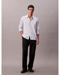 Calvin Klein - Camisa con botones holgada de rayas - Lyst