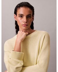 Calvin Klein - Jeans Cotton Relaxed Crewneck Jumper - Lyst
