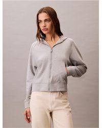Calvin Klein - Calvin Klein French Terry Zip Hoodie - Lyst