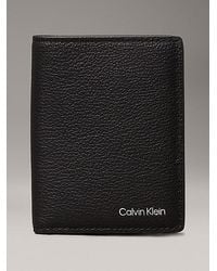 Calvin Klein - Leren Bifold Portemonnee - Lyst