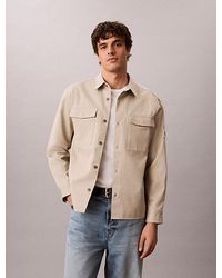 Calvin Klein - Jeans Cotton Twill Utility Overshirt - Lyst