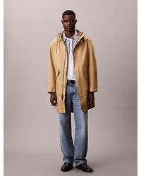 Calvin Klein - Jeans Bonded Cotton Relaxed Parka Jacket - Lyst