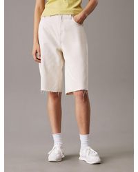 Calvin Klein - Relaxed Denim Bermuda Shorts - Lyst