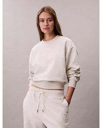 Calvin Klein - Jeans Cotton Terry Monogram Sweatshirt - Lyst