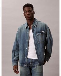 Calvin Klein - Denim Relaxed Field Jacket - Lyst