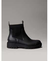 Calvin Klein - Jeans Heeled Lug Sole Chelsea Rain Boots - Lyst