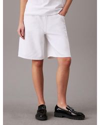 Calvin Klein - 90's Straight Denim Shorts - Lyst