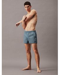 Calvin Klein - Bañador corto con cordón antidesgarro - Lyst