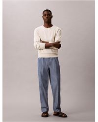 Calvin Klein - Jeans Cotton Chambray Drawstring Trousers - Lyst