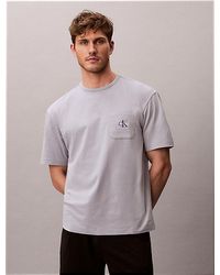 Calvin Klein - Pyjama T-Shirt Icon Cotton Stretch Graphic - Lyst