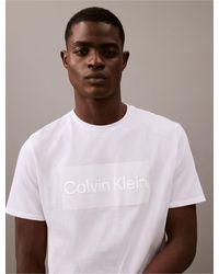 Calvin Klein - Box Logo Graphic Classic Crewneck T-shirt - Lyst