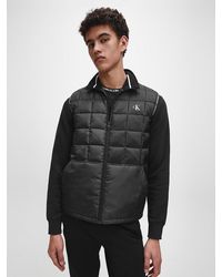 Calvin Klein Chaleco acolchado de poli�ster reciclado - Negro