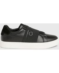 Calvin Klein - Leather Slip-on Shoes - Lyst
