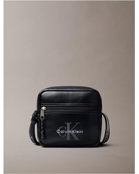Calvin Klein - Bold Monologo Webbing Strap Crossbody Bag - Lyst