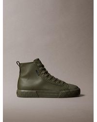 Calvin Klein - Leather Durable Traction Chunky Trainers - Lyst