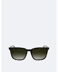 Calvin Klein - Slim Modified Rectangle Sunglasses - Lyst