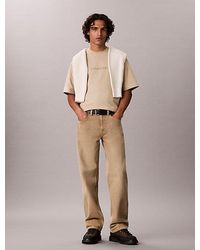 Calvin Klein - Relaxed Heavy Jersey Logo T-Shirt - Lyst
